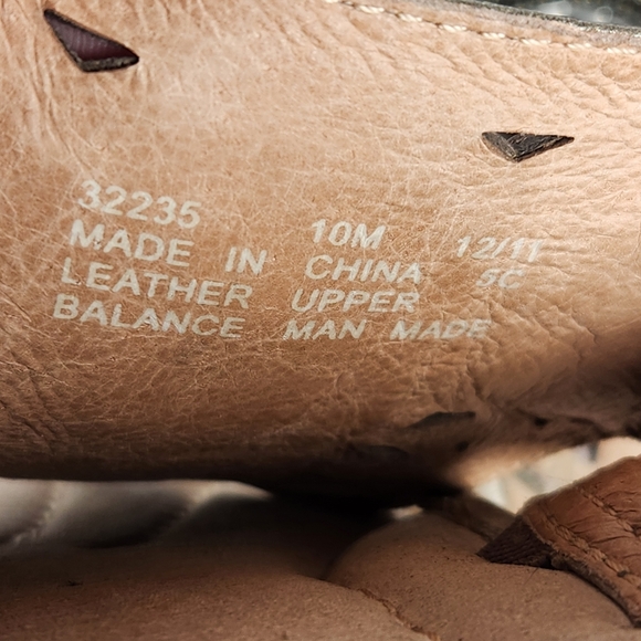 CLARKS Artisan Womens Sandal 10 Beige Leather Beaded Metallic Wedge Slip On Shoe - Picture 5 of 13